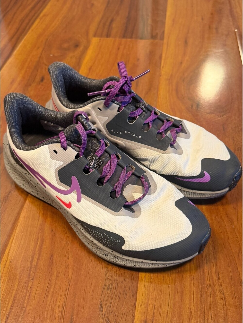 Nike Air Zoom Pegasus 39 Shield Size 7 Women's DO7626-003 Purple White Shoes